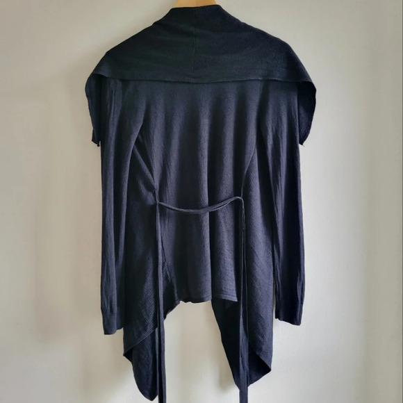 Aritzia Talula Babaton Open Drape Lagenlook Cardigan Silk Blend Basic - Picture 2 of 10